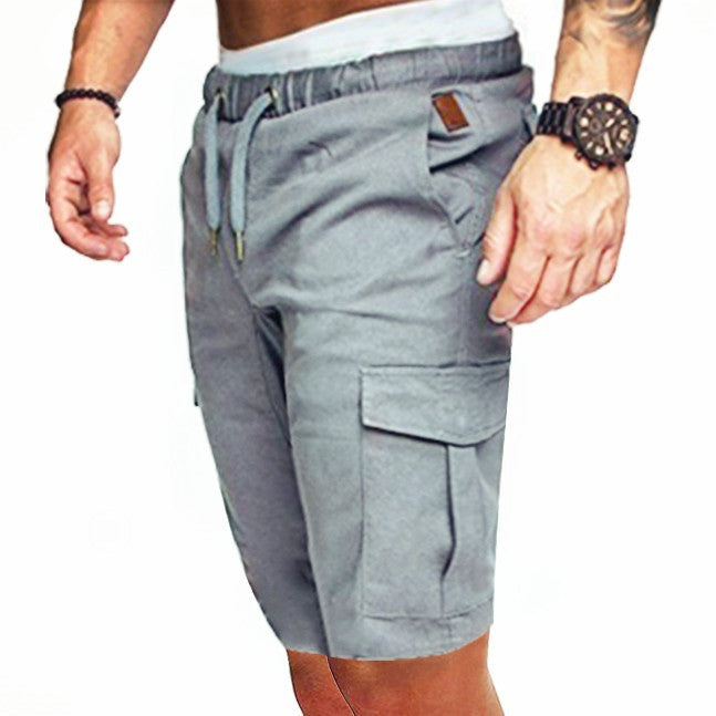 Tight Elastic Pants Men's Cropped Shorts Pants