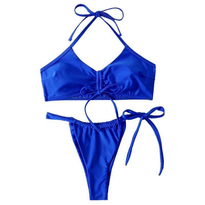 Swimwear Neck Hanging Two-piece Set For Women