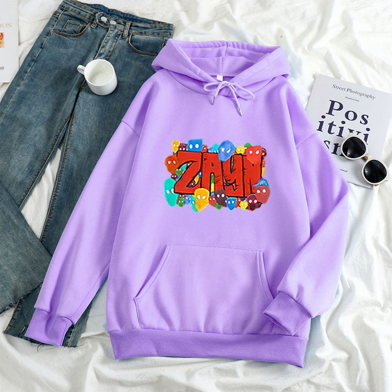 Color Art ZAYN Printed Letter Hoodie Hoodies For Men And Women