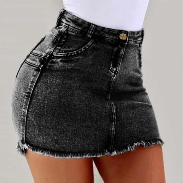 High Waist Sexy Pencil Jeans Skirt