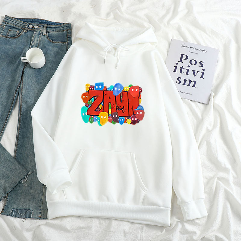 Color Art ZAYN Printed Letter Hoodie Hoodies For Men And Women